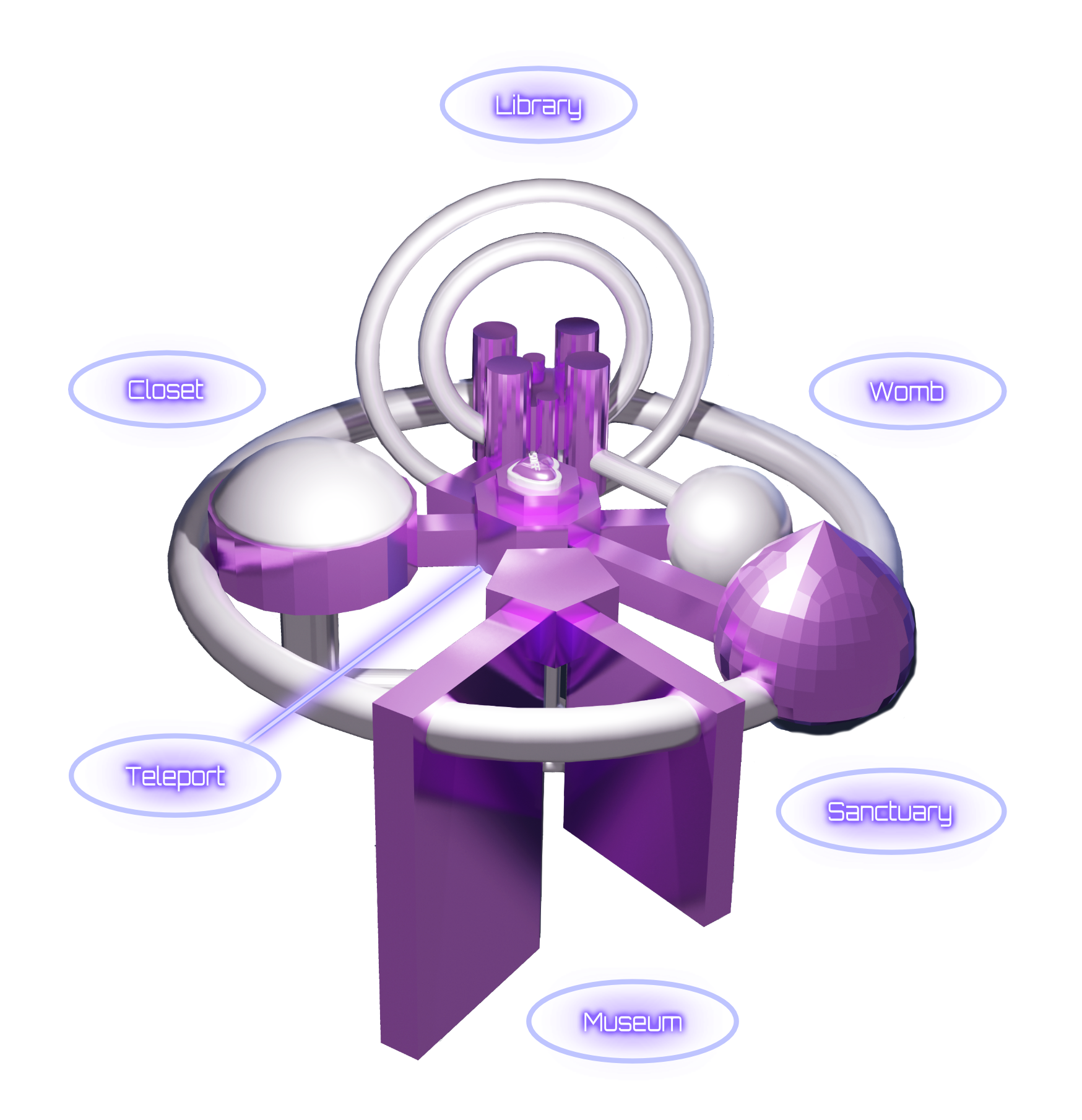 Nucleus space station 3D Model by artist SOFF